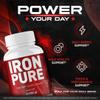 (1 Pack) Iron Pure Advanced IronPure Pills Supplement, IronPure Capsules Daily Support Formula Maximum Strength, All Natural Ingredients Health & Wellness Premium Vitamins, 60 Capsules for 1 Month view 2