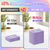 ANZNKU 300 Pack Purple Holographic Mylar Bags with Clear Window, 4x6 In Smell Proof Packaging Bags for Small Business, Resealable Small Foil Zipper Pouch for Candy Jewelry Goodie Gift & Party Favors view 4
