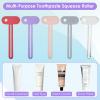 10 Pack Metal Toothpaste Squeezer Roller, Tube Key Squeezer Tool for Zero Waste Cosmetics, Durable Alloy Ergonomic Grip Dispenser, Tube Squeezers for Extruding Toothpaste Facial Cleanser (5 Colors) view 3