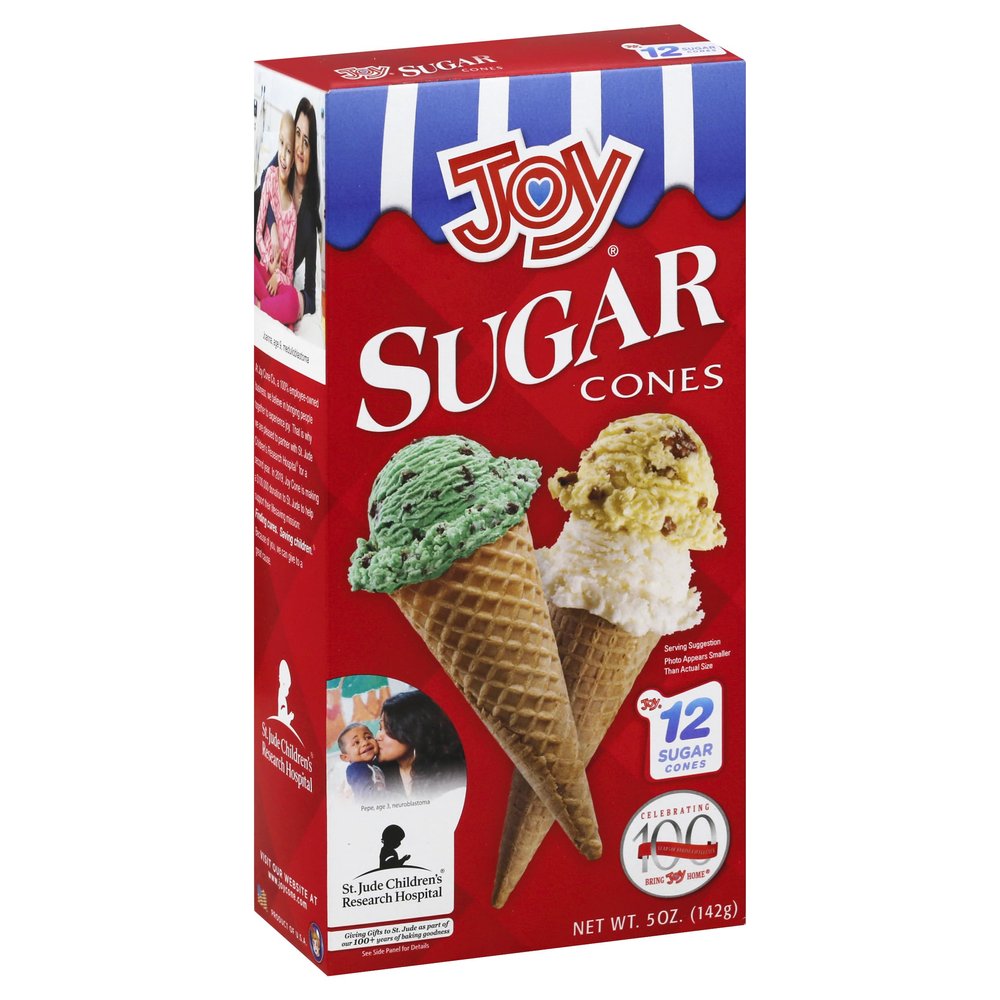 Joy, Sugar Cones, 12 Count