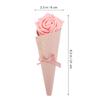 FUNOMOCYA DIY Pink Flower Cone Candy Bags 5pcs Wedding Candy Containers with Pink Bow, Delicate Cone Sweets Packaging for Party Favors and Wrapping view 2