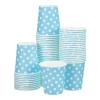 uxcell 60 Pack Paper Cups, 9 oz Disposable Coffee Cups Colourful Beverage Drinking Tumblers for Cold and Hot Drinks Birthday Party Holiday Supplies, Picnic, Cafes, Blue view 1