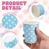 uxcell 60 Pack Paper Cups, 9 oz Disposable Coffee Cups Colourful Beverage Drinking Tumblers for Cold and Hot Drinks Birthday Party Holiday Supplies, Picnic, Cafes, Blue view 3