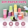 uxcell 60 Pack Paper Cups, 9 oz Disposable Coffee Cups Colourful Beverage Drinking Tumblers for Cold and Hot Drinks Birthday Party Holiday Supplies, Picnic, Cafes, Blue view 4