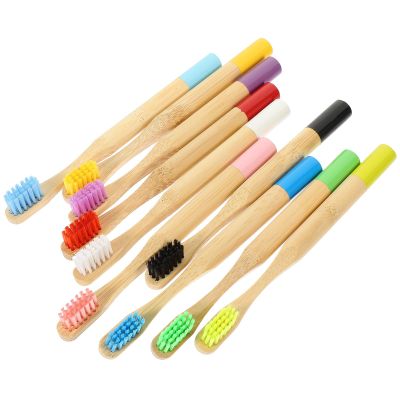 TOVINANNA Toothbrushes for 10pcs Soft Bristles Round Handle Wear-Resistant Eco-Friendly Manual Toothbrushes Suitable for s Daily Oral Care