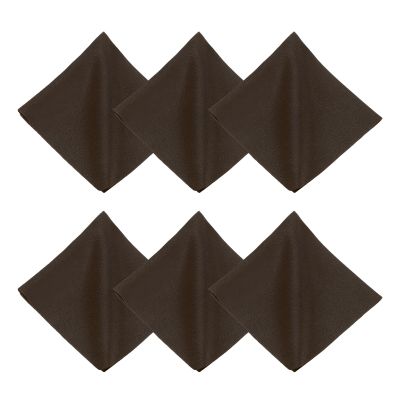uxcell 6Pcs Microfiber Cleaning Cloth for Glasses, 8x8inch Eyeglass Cleaning Cloth for Screens Cameras Cell Phones Electronics Lenses, Brown