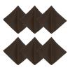 uxcell 6Pcs Microfiber Cleaning Cloth for Glasses, 8x8inch Eyeglass Cleaning Cloth for Screens Cameras Cell Phones Electronics Lenses, Brown view 1