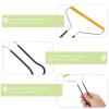 Veemoon Metal Pet Hair Remover 2pcs Set, Manual Clothes Fuzz Shaver with Stainless Steel Blades for Coat and Furniture Hairball Cleaning, Reusable Lint Remover for Laundry and Pet Hair view 3