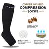 NEWZILL Compression Socks for Women & Men Circulation 20-30 mmHg, Graduated Open Toe, Cotton Compression Socks for Nurses XXL Black/White/Nude 3Pairs view 2