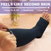 NEWZILL Compression Socks for Women & Men Circulation 20-30 mmHg, Graduated Open Toe, Cotton Compression Socks for Nurses XXL Black/White/Nude 3Pairs view 3