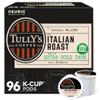 Tully's Coffee Italian Roast Keurig Single-Serve K-Cup Pods, Dark Roast, 24 Pods Per Pack, Case Of 4 Packs view 1