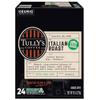 Tully's Coffee Italian Roast Keurig Single-Serve K-Cup Pods, Dark Roast, 24 Pods Per Pack, Case Of 4 Packs view 3