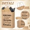 Feifeiya 60 Pack Employee Appreciation Gift Bags Bulk Thank You Paper Bags with Handle and Tissue Paper for Coworker Team Staff Teacher Nurse Volunteer Party Favors(Kraft Black,Appreciation) view 3