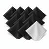 Microfiber Cleaning Cloth 10 Pack 6 * 7in for Glasses, Camera Lens, Screen, Eyeglasses,Electronics & More- Lint Free, Scratch Free Ultra Soft Reusable wash Cloths (Black & Grey) view 1
