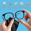 Microfiber Cleaning Cloth 10 Pack 6 * 7in for Glasses, Camera Lens, Screen, Eyeglasses,Electronics & More- Lint Free, Scratch Free Ultra Soft Reusable wash Cloths (Black & Grey) view 2