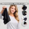 Microfiber Cleaning Cloth 10 Pack 6 * 7in for Glasses, Camera Lens, Screen, Eyeglasses,Electronics & More- Lint Free, Scratch Free Ultra Soft Reusable wash Cloths (Black & Grey) view 4
