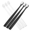 HONMEET Soft Manual Toothbrushes for Pregnant Women and 6pcs Super Soft Bristles Travel Toothbrush Set Black and White for Sensitive Gums and Daily Oral Care view 1