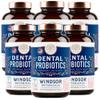 6-PACK Oral Probiotics for Teeth and Gums - 3BN CFU Lactobacillus Salivarius Acidophilus Rhamnosus - Bad Breath Treatment for Adults - 270 Chewable Mint Dental Probiotic Tablets for Women & Men view 1
