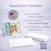Caroline's Treasures Blenheim Cavalier Spaniel Coastal Sea Glass Greeting Cards Pack of 8 Blank Cards with Envelopes Whimsical A7 Size 5x7 view 3