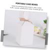 SOPOTUTU Fish Tail Ribbon Candy Boxes 20pcs White Cardboard 5x5x6.5cm Wedding Favor Boxes Portable Candy Paper Packaging for Party Wrapping view 3