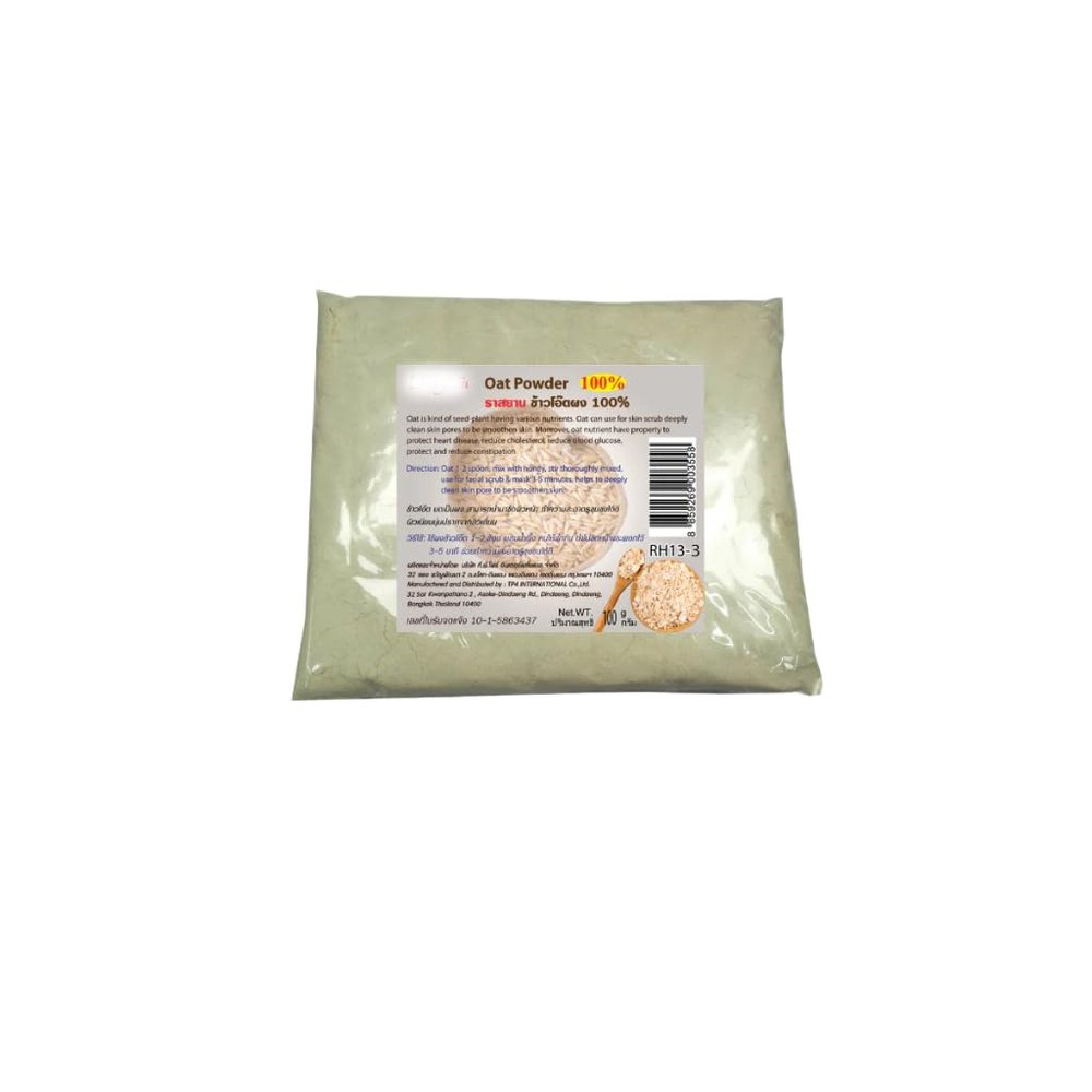Finely Ground Oatmeal Powder - Pure Milled Oats for DIY Bath Soaks, Face Masks, and Culinary Use - Multipurpose Avena Sativa Flour 100g
