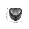 ABOOFAN 10pcs Heart-shaped Tin Candy Boxes Black Window Party Favor Boxes for Wedding and Valentine's Day Treat Packaging view 2