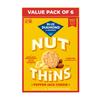 Blue Diamond Almonds, Pepper Jack Gluten Free Nut Thins Bulk Size Rice Crackers, Made with Monterrey Cheese, Non-GMO, Parties, Holiday, Cheese Boards, Celiac Friendly, Pack of 6, 4oz Boxes view 1