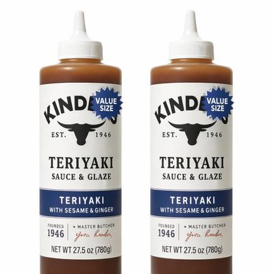 Kind Teriyaki Marinade and Sauce 27.5 oz with Sesame & Ginger, Savory Flavor for Grilling, Stir-Fry, BBQ, and Roasting - Pack-2