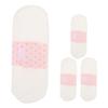 HONMEET Reusable Cotton Menstrual Cloth Pad Inserts 4pcs Washable Breathable Panty Liners for Pregnancy Postpartum 21cm Waterproof Soft Feminine Hygiene view 1