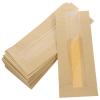 Veemoon 100pcs Medium Kraft Paper Bread Bags with Window, Greaseproof Disposable Food Packaging Bags for Toast and Bakery Snacks Storage, Suitable for Homemade Bread and Sandwiches view 1