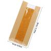 Veemoon 100pcs Medium Kraft Paper Bread Bags with Window, Greaseproof Disposable Food Packaging Bags for Toast and Bakery Snacks Storage, Suitable for Homemade Bread and Sandwiches view 2