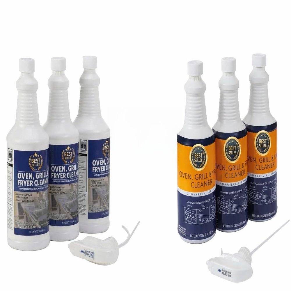 Commercial Oven, Grill and Fryer Cleaner, 32 oz., Pack of 3