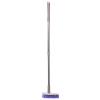 ULDIGI Floor Scrub Brush with Squeegee 2-in-1-34.3" Long Handle Shower Scrubber for Tile Grout - 180 Heavy Duty Cleaning Stiff Brush for Bathroom Kitchen Patio Deck view 1