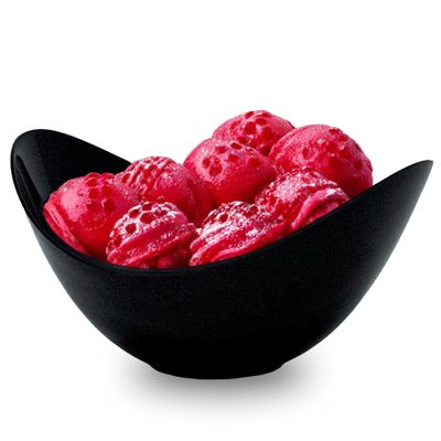 1000ct Tiny 2oz Disposable Plastic Mini Petal Dessert Bowl | Recyclable Black Plastic Dessert Cups for Ice Cream and Tastings | Small Plastic Mini Cups | Ideal Mini Tasting Cups for Parties | CMJJ