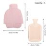 HOMSFOU Winter Hot Water Bottle Slipper 2l Reusable Warm Water Pouch with Soft Cover Detachable Washable Heating Pad for Foot Comfort Therapy view 2