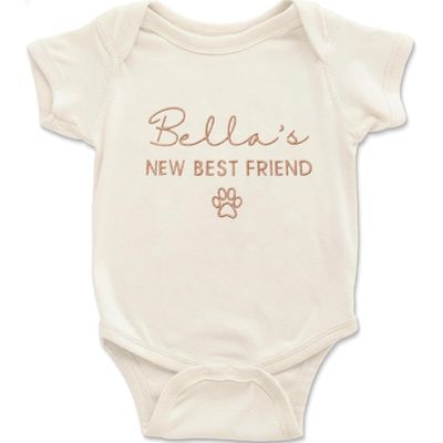 LullabyMall Personalized Embroidered Baby Name Onesie Bodysuit,Custom Cotton Blend Babies Clothes for Newborns & Infants,Unique Pregnancy Announcement Gift,Baby Shower Dcor 3
