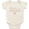 LullabyMall Personalized Embroidered Baby Name Onesie Bodysuit,Custom Cotton Blend Babies Clothes for Newborns & Infants,Unique Pregnancy Announcement Gift,Baby Shower Dcor 3 view 1
