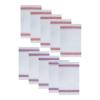 TEHAUX 10pcs Cotton Napkins Reusable Washable Kitchen Cleaning Cloths for Glassware Polishing Bar Towels Hotel Restaurant Use Purple and Red Random Color view 1