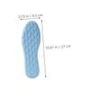 HAMPPLIES 6 Pairs of Blue Athletic Shoe Insoles 4d Pebble Shock Absorption, High Elasticity, Breathable Sweat-Absorbent Cushion, Non-Slip Support Inserts for Men and Women Size 41-42 view 2