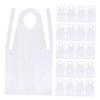 SEWACC 200pcs Disposable Waterproof and Oil Proof Plastic Aprons for Adults, Sleeveless Cooking and Painting Protective Bibs, Aprons for Housework, Picnic, and Party Use view 1