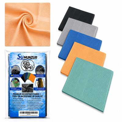 SUMUNZUR Microfiber Cleaning Cloth, Set of 5,Streaks, Super Absorbent, Glass,Perfect for Wet or Dry Cleaning, Ideal for Kitchen, Bathroom, and Car Detailing, Reusable and Durable, Chiffon vitres
