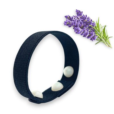 AcuBracelet Acupressure Sleep Aid Wristband - Calming Lavender Aromatherapy - Natural Relief of Restlessness, Stress & Tension - Slip on Style - Waterproof & Durable (X-Large 9)