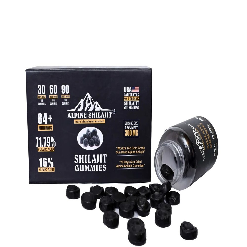 Black Resin Chewables - Sun Dried Black Resin Extract - 60 Count