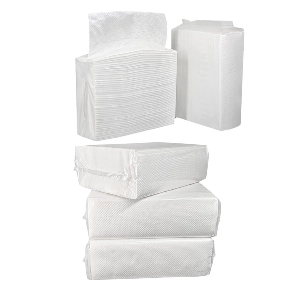 Artibetter Water Absorbent Hand Towels Paper Napkins for Bathroom Kitchen, 120 Sheets Per Pack, 5pcs Bulk Convenient Paper Towels for Drying Hands in Hotels and Commercial Restrooms