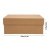 Ipetboom 5pcs Kraft Boxes with Lids 20x18x8cm Large Decorative Storage Boxes for Clothes Scarves Packaging Birthday Favor Present Wrapping view 2