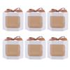 Ciieeo Valentine's Day Boxes 6pcs White Paper Bowknot Packaging Boxes 10x10x10cm Candy and Biscuit Storage for Party and Festival view 1