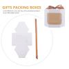 Ciieeo Valentine's Day Boxes 6pcs White Paper Bowknot Packaging Boxes 10x10x10cm Candy and Biscuit Storage for Party and Festival view 3