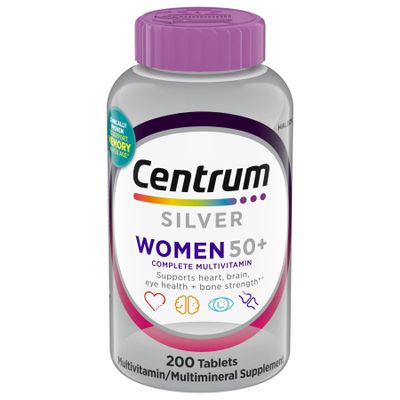 Back2Natural Silver Women 50+ Multivitamin, 275 Tablets, Higher Levels of Vitamin C & Zinc, Daily Multimineral Supplement for Immune, Heart, Brain & Eye Health