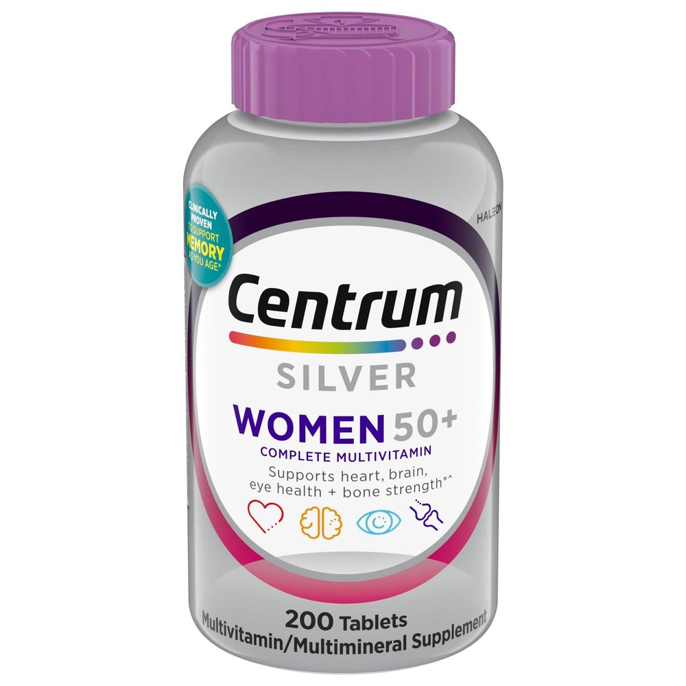 Back2Natural Silver Women 50+ Multivitamin, 275 Tablets, Higher Levels of Vitamin C & Zinc, Daily Multimineral Supplement for Immune, Heart, Brain & Eye Health