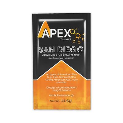 Apex Cultures Apex Cultures Dry Brewing Yeast 11.5 GRAM San Diego